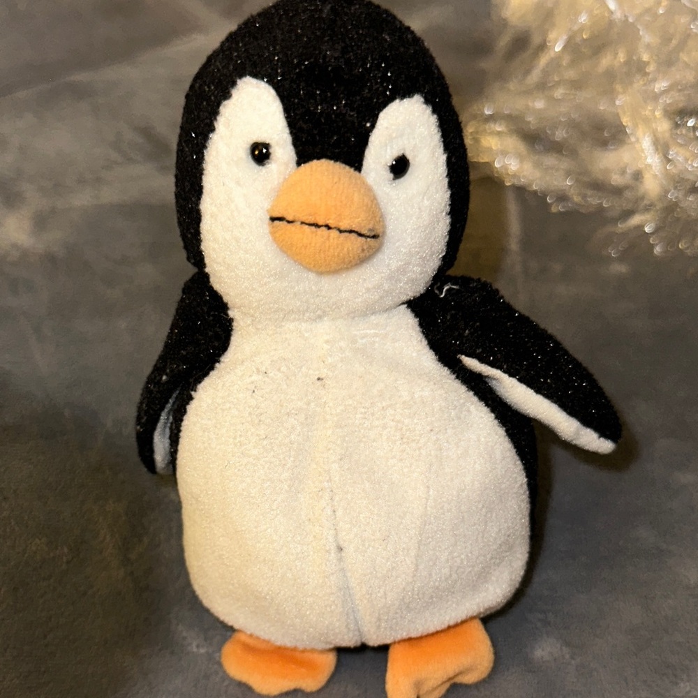 Ty Black and White Penguin Stuffed Animal
